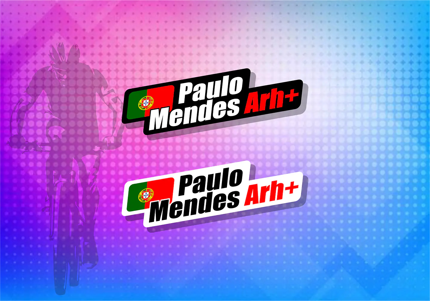 Autocolantes Bandeira + Nome + Grupo sanguíneo 1