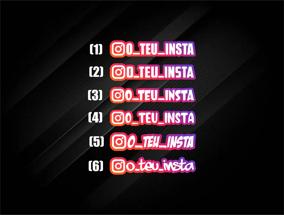 Autocolantes ID instagram  2