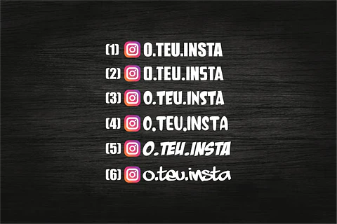Autocolantes insta