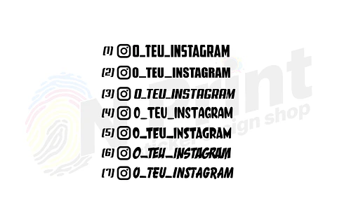 Autocolantes ID Instagram.