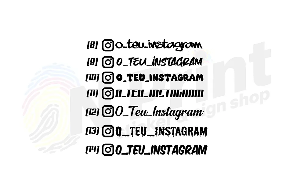 Autocolantes ID Instagram. 3