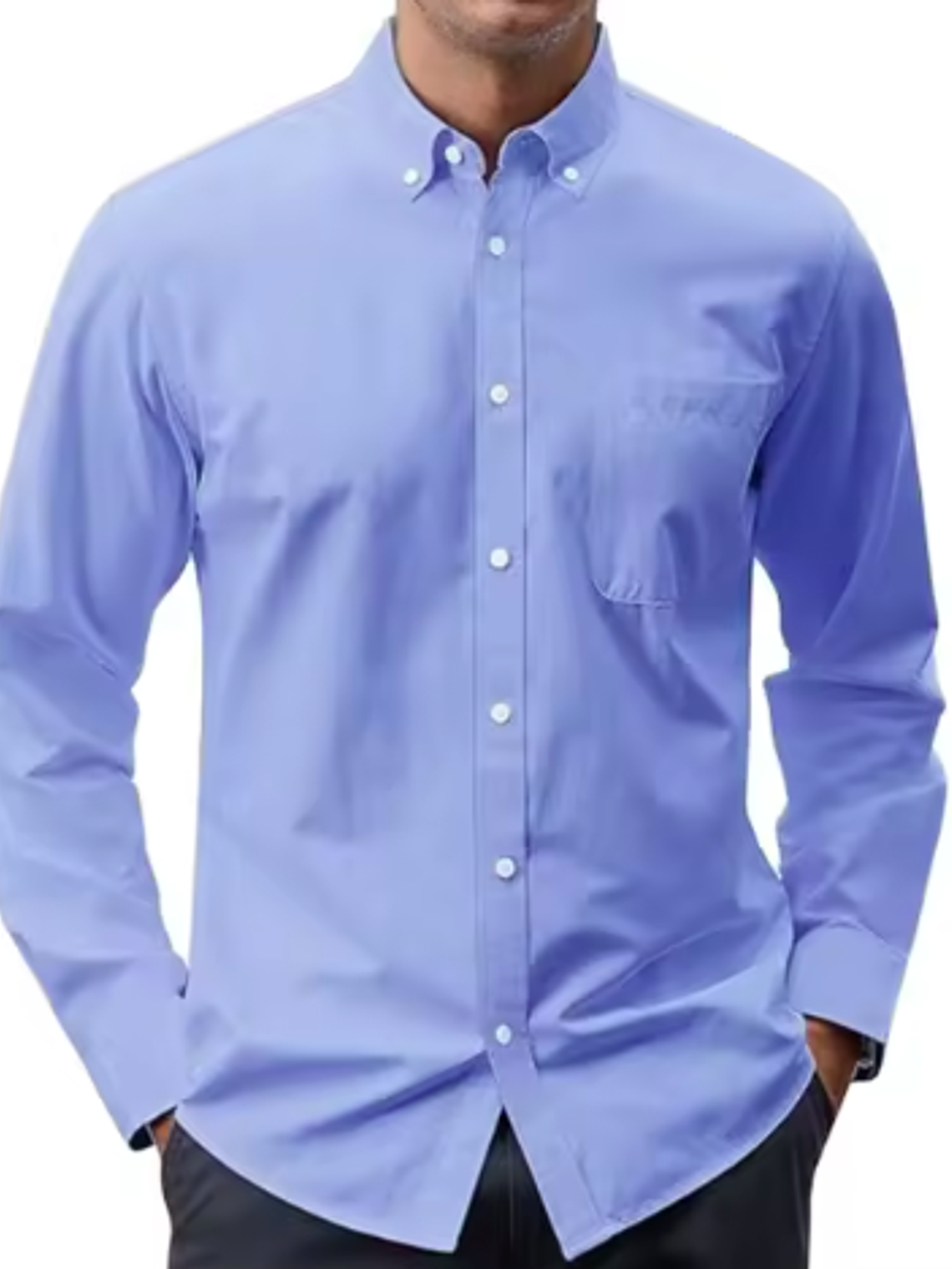 Camisa Oxford Manga Larga – Elegancia corporativa y personalización 1