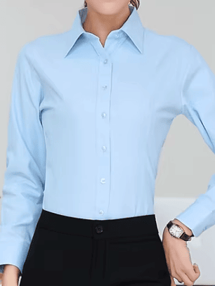 Camisa Oxford de Dotación para Dama - Silueta Ejecutiva y Confort