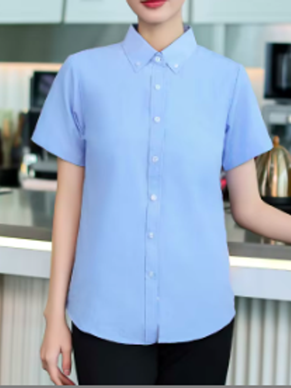 Blusa Oxford de Dotación para Dama (Manga Corta) - Frescura y Profesionalismo 1