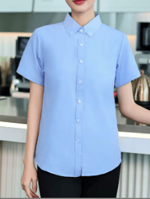 Blusa Oxford de Dotación para Dama (Manga Corta) - Frescura y Profesionalismo