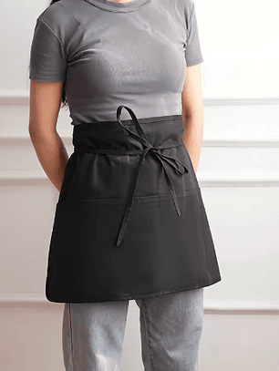 Delantal de Medio Cuerpo (Mico) - Agilidad y Estilo para Servicio en Mesa y Barra