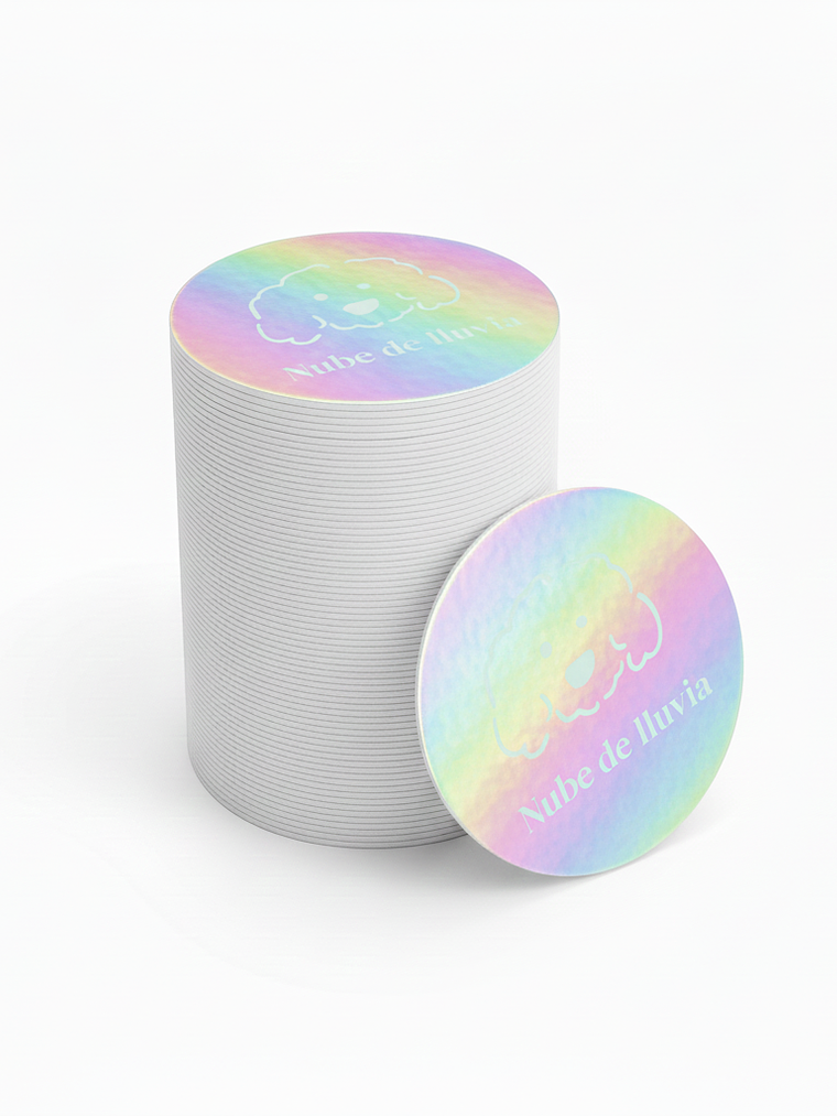 Stickers Circulares Holográficos 1