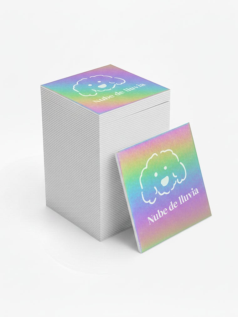 Stickers Cuadrados Holográficos 1