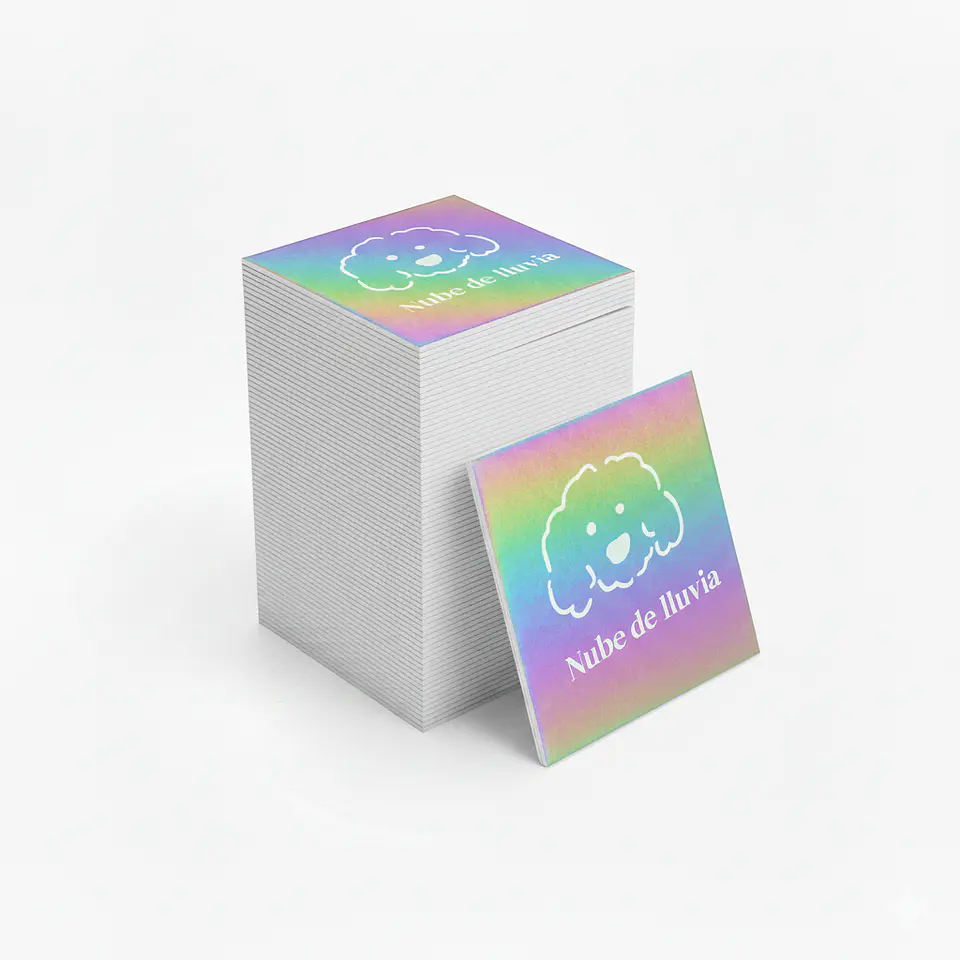 Stickers Cuadrados Holográficos 1