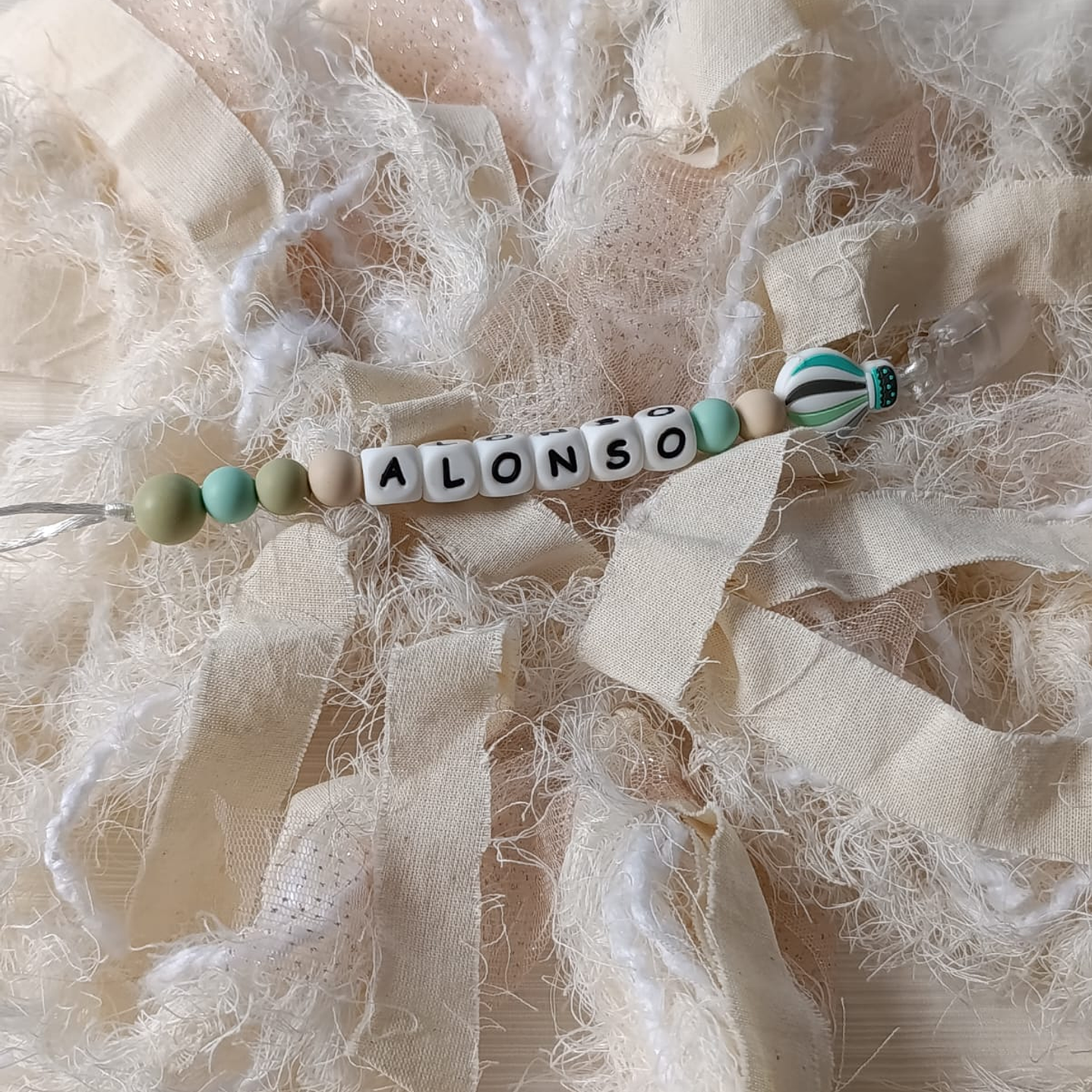 Portachupete personalizado broche plástico 1