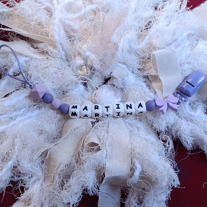 Portachupete personalizado broche plástico 5