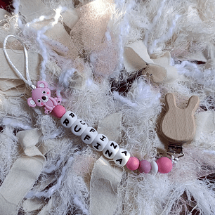 Portachupete personalizado broche forma