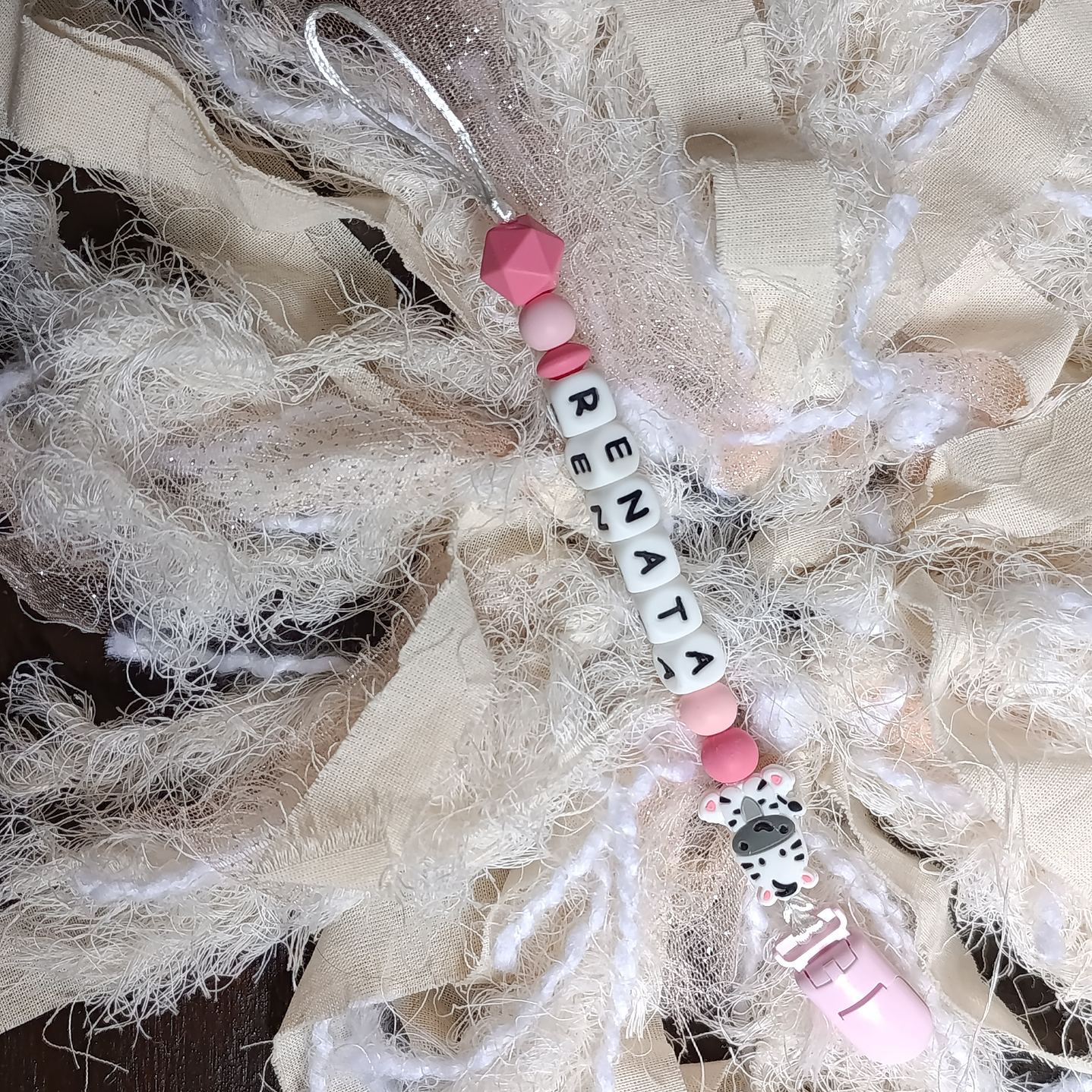 Portachupete personalizado broche plástico 8