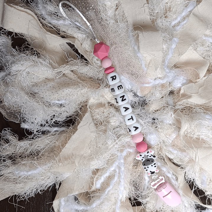 Portachupete personalizado broche plástico 8