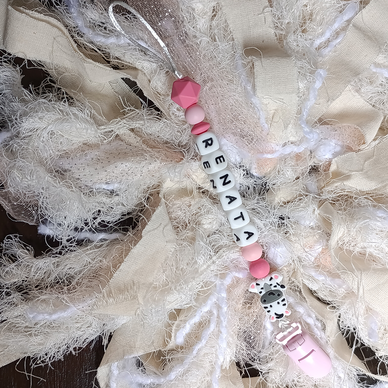 Portachupete personalizado broche plástico 8