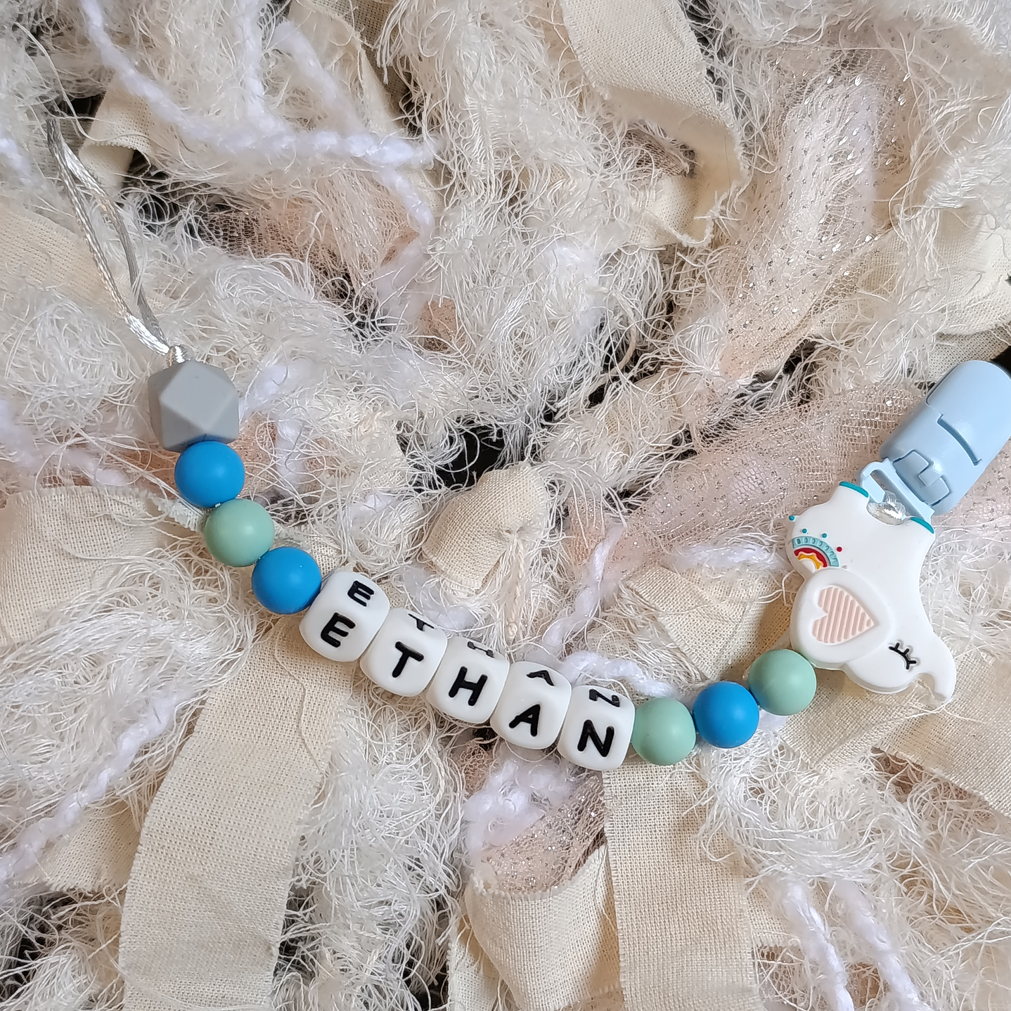 Portachupete personalizado broche plástico 7