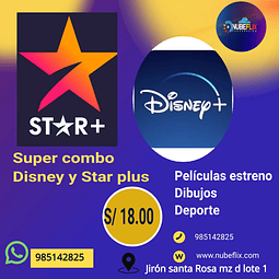 super combo disney y star plus 