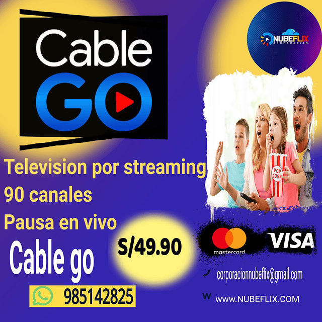 CABLE GO  90 CANALES 