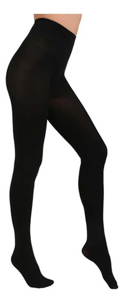 Pack 3 Panty Gruesa Elasticada 100 Denier Con Bambú