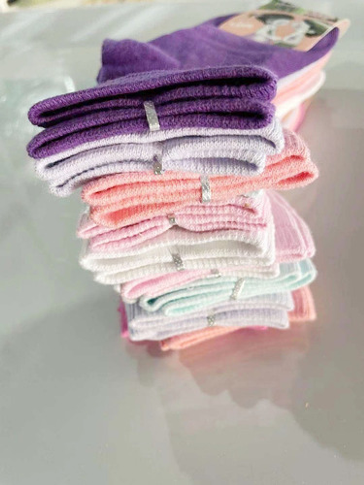 Pack 12 Calcetines De Niña Algodón Con Bambú Tallas 2 A 10 5