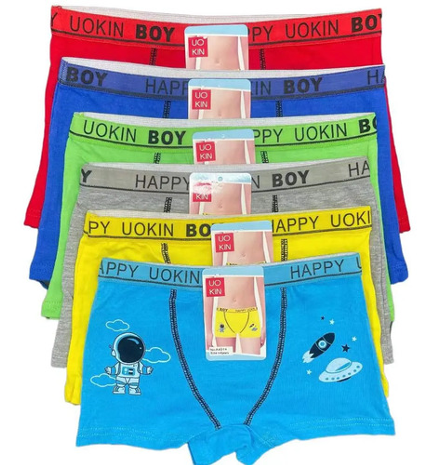 Pack 12 Bóxer Niños Algodón. Calzoncillo,2 Años A 10 Años 1