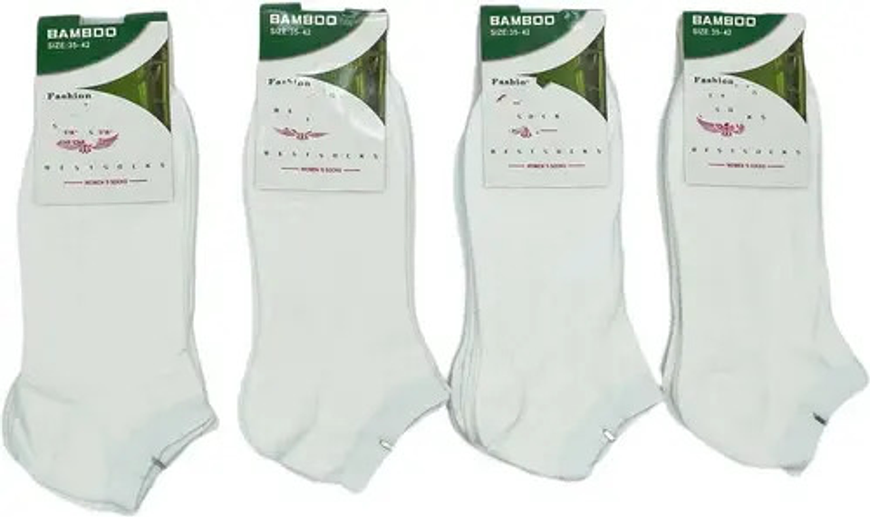 12pares Calceta Deportiva Corta Bambú. Tobillera 1