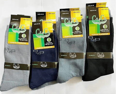 Pack 12 Calcetines Bambu Sin Costuras Para Hombre 