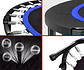 Trampolin Fitness Redondo Portátil Y Plegable, 42 Pulgadas 107cm Brincolin Ejercitador Adulto Y Niño Con Mango Ajustable Para Uso En Exteriores E Interiores, Capacidad De Peso 300 Kg - Miniatura 3