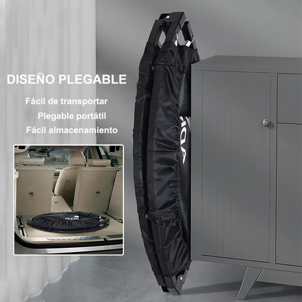 Trampolin Fitness Redondo Portátil Y Plegable, 42 Pulgadas 107cm Brincolin Ejercitador Adulto Y Niño Con Mango Ajustable Para Uso En Exteriores E Interiores, Capacidad De Peso 300 Kg 4