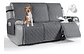 Funda Cubre Sofá Protector Impermeable 3 Cuerpos Mascotas Marrón - Miniatura 1