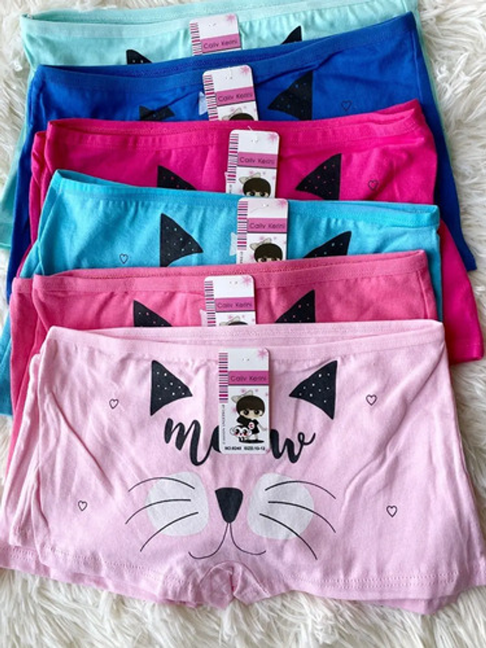 Pack 12 Pantaletas Algodón Niña Calzón Talla 2-10 3