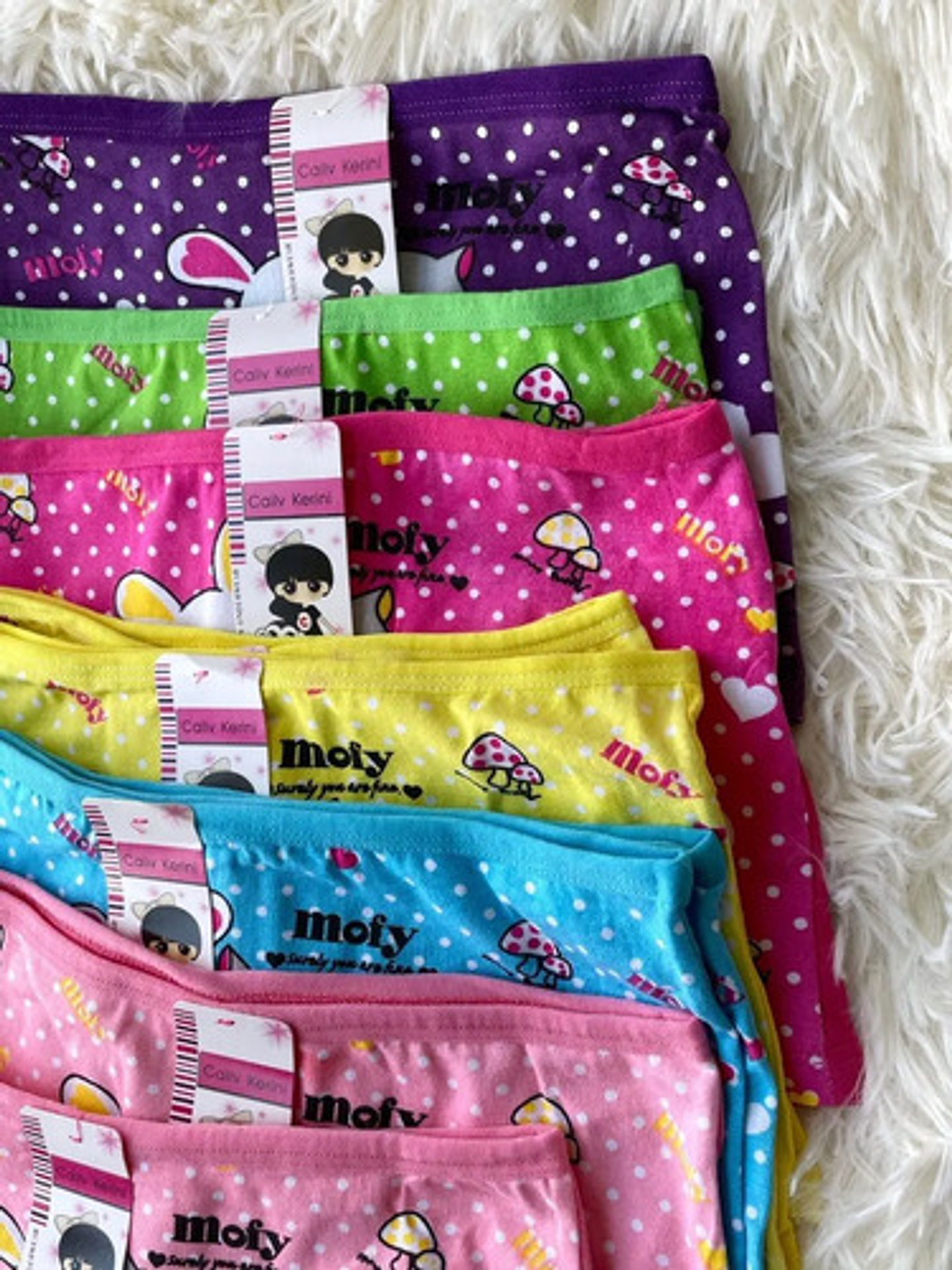 Pack 12 Pantaletas Algodón Niña Calzón Talla 2-10 7