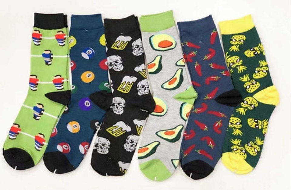 Pack12  Calcetines Diseños Variados Algodón Para Hombre 4