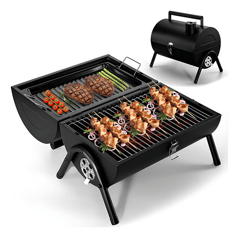 Parrilla De Carbón Portátil, Parrilla De Carbón De Mesa, Parrilla Para Barbacoa Para Cocinar Al Aire, Camping, Picnic, Patio Trasero, Balcón