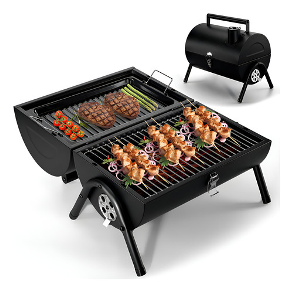 Parrilla De Carbón Portátil, Parrilla De Carbón De Mesa, Parrilla Para Barbacoa Para Cocinar Al Aire, Camping, Picnic, Patio Trasero, Balcón 1