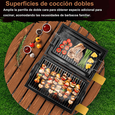 Parrilla De Carbón Portátil, Parrilla De Carbón De Mesa, Parrilla Para Barbacoa Para Cocinar Al Aire, Camping, Picnic, Patio Trasero, Balcón