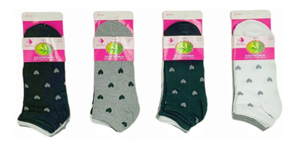 Pack 12 Calcetines Bambú Tobilleras Mujer Algodón Con Bambu 20