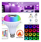 Ampolleta Multicolor Bluetooth Musical Y Con Control 12w Rgb - Miniatura 3