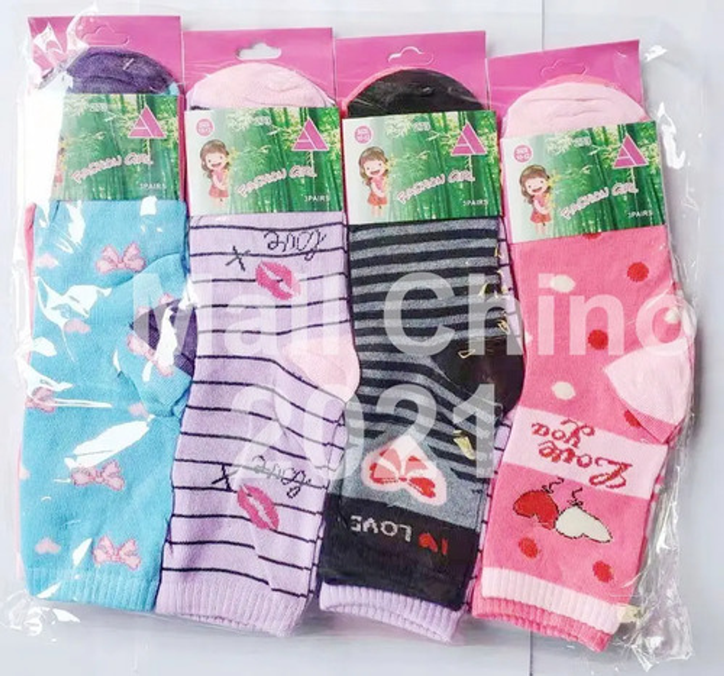 Pack 12 Pares Calcetín Algodón Con Bambu Para Juvenil Niña 3