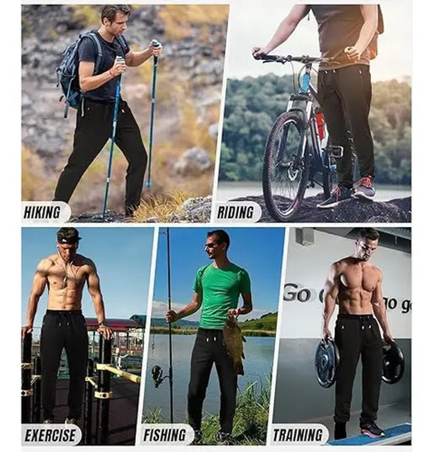 Pack 3 ! Pantalon Buzo Hombre Jogger Cargo Con Polar   3