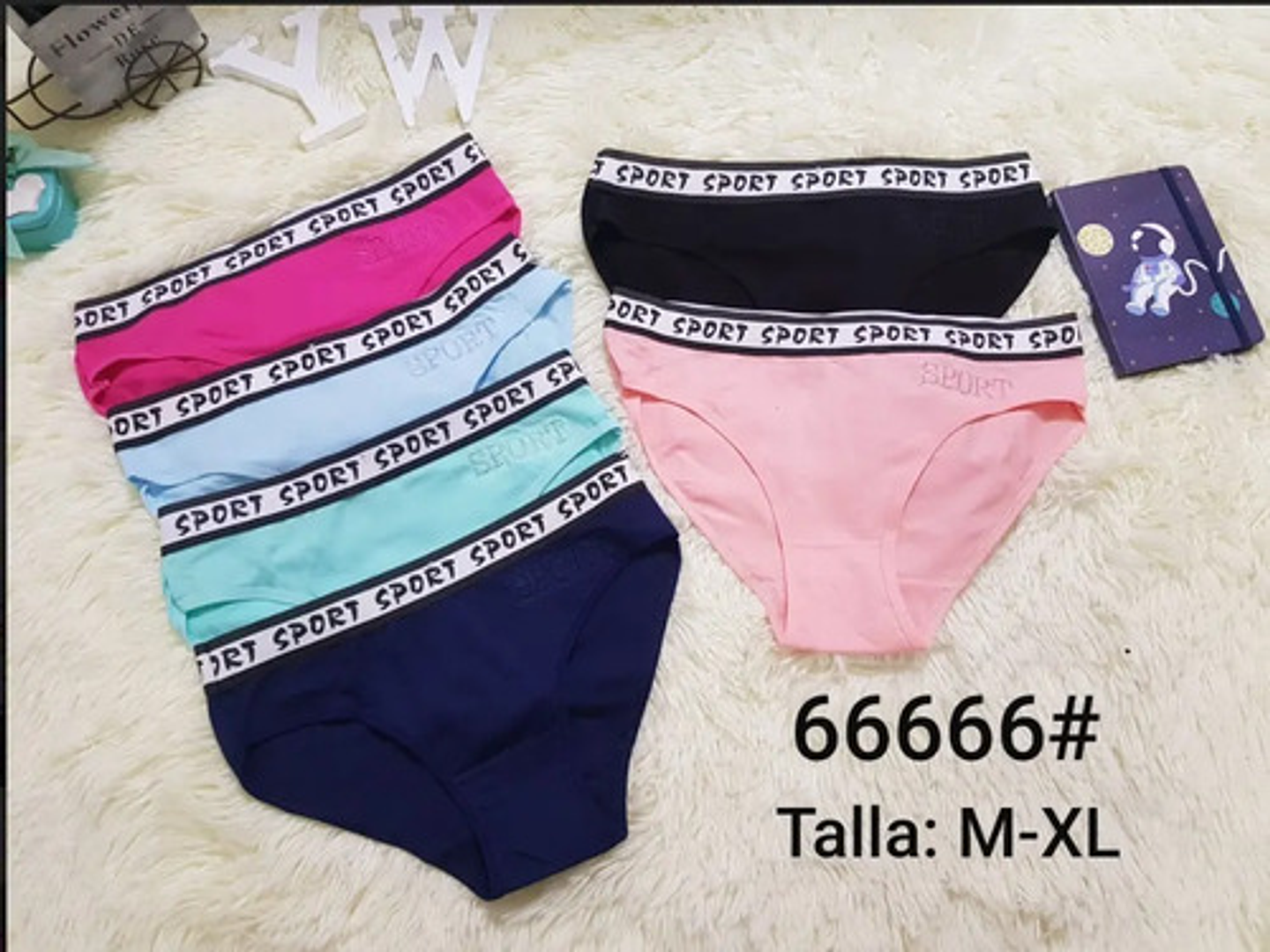 Pack 12 Calzones De Algodón De Mujer Lola Cintura Baja 5