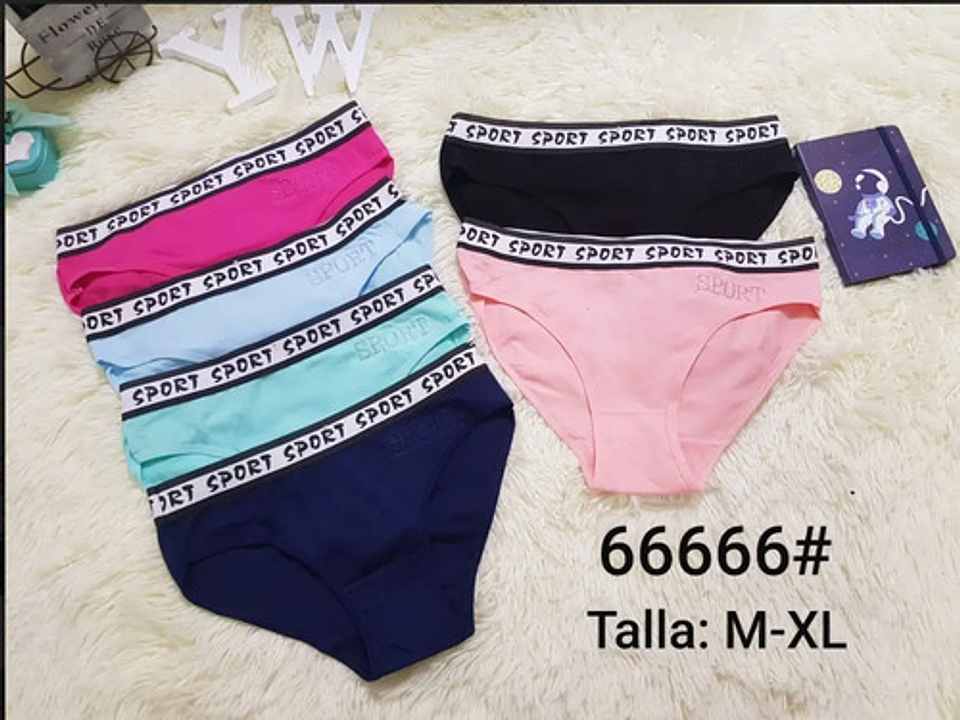 Pack 12 Calzones De Algodón De Mujer Lola Cintura Baja 5