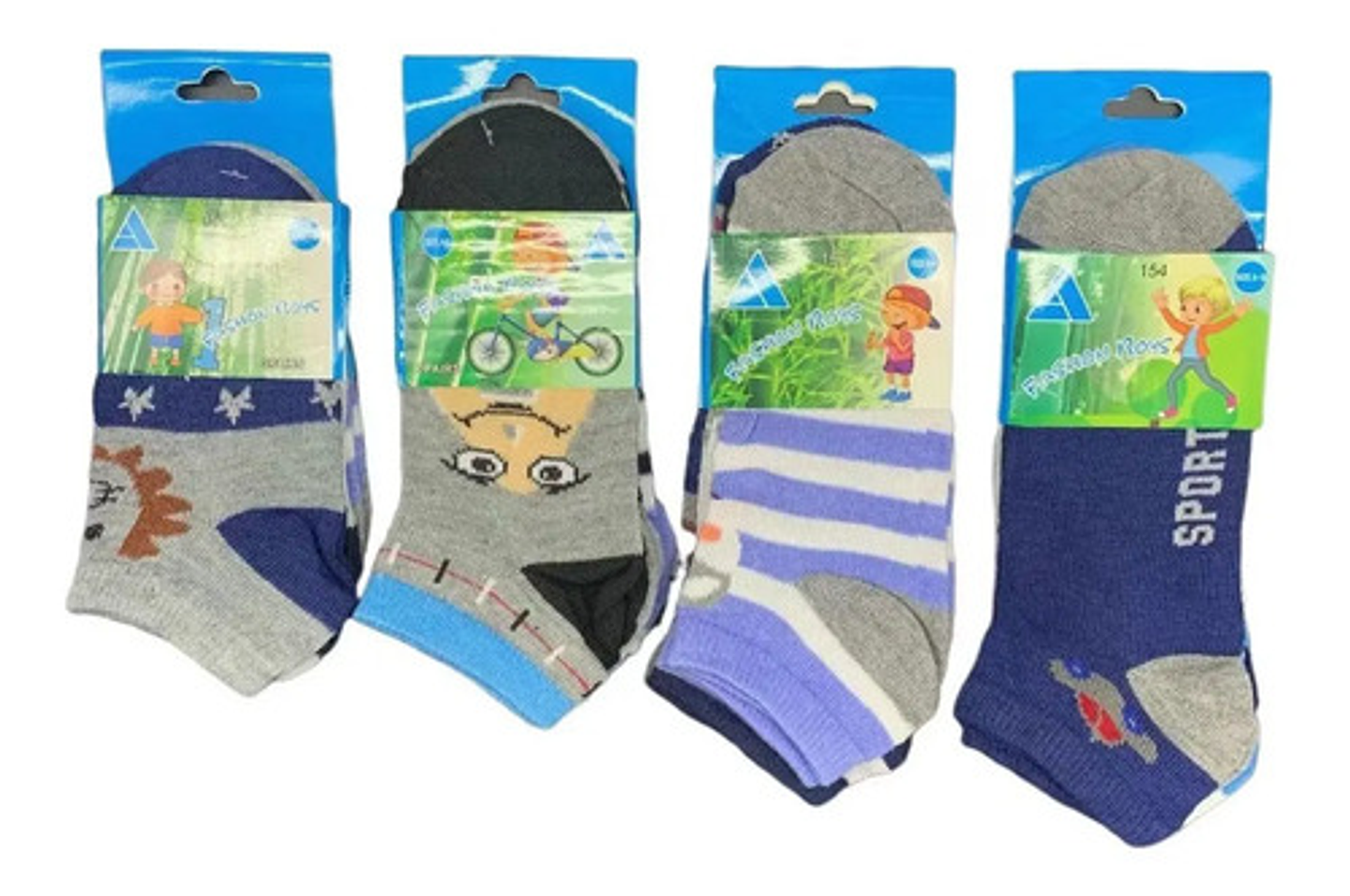 Pack 12 Calcetines De Niño Algodón Con  Bambú Tallas 2 A 10 3