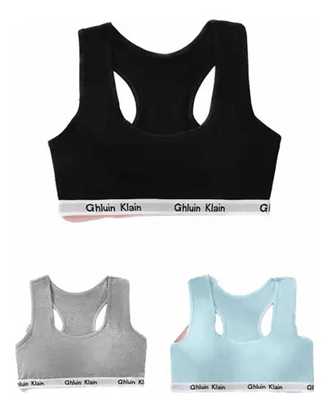 Pack 3 Petos De Niñas 10 A 16 Colores . Algodón Elasticado