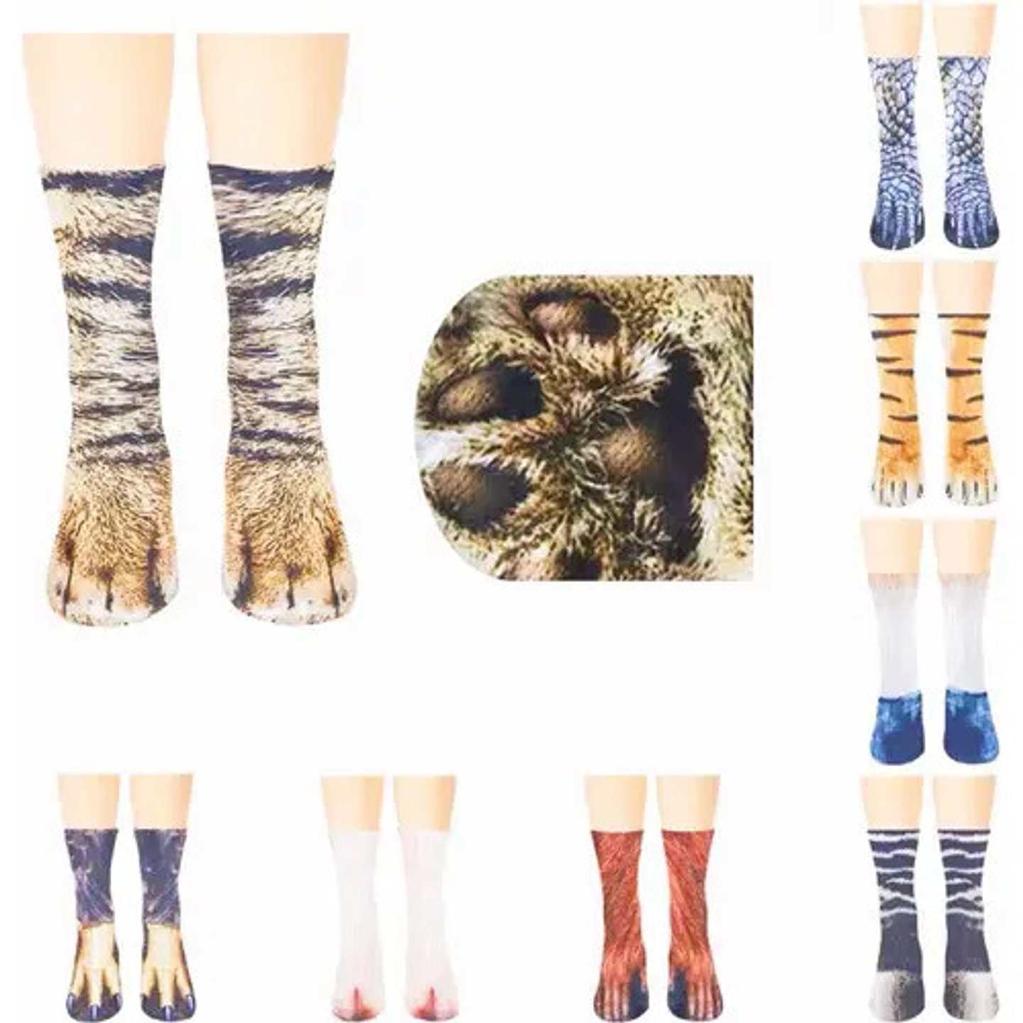 12pares Calcetines De Algodón Para Mujer,animales 1