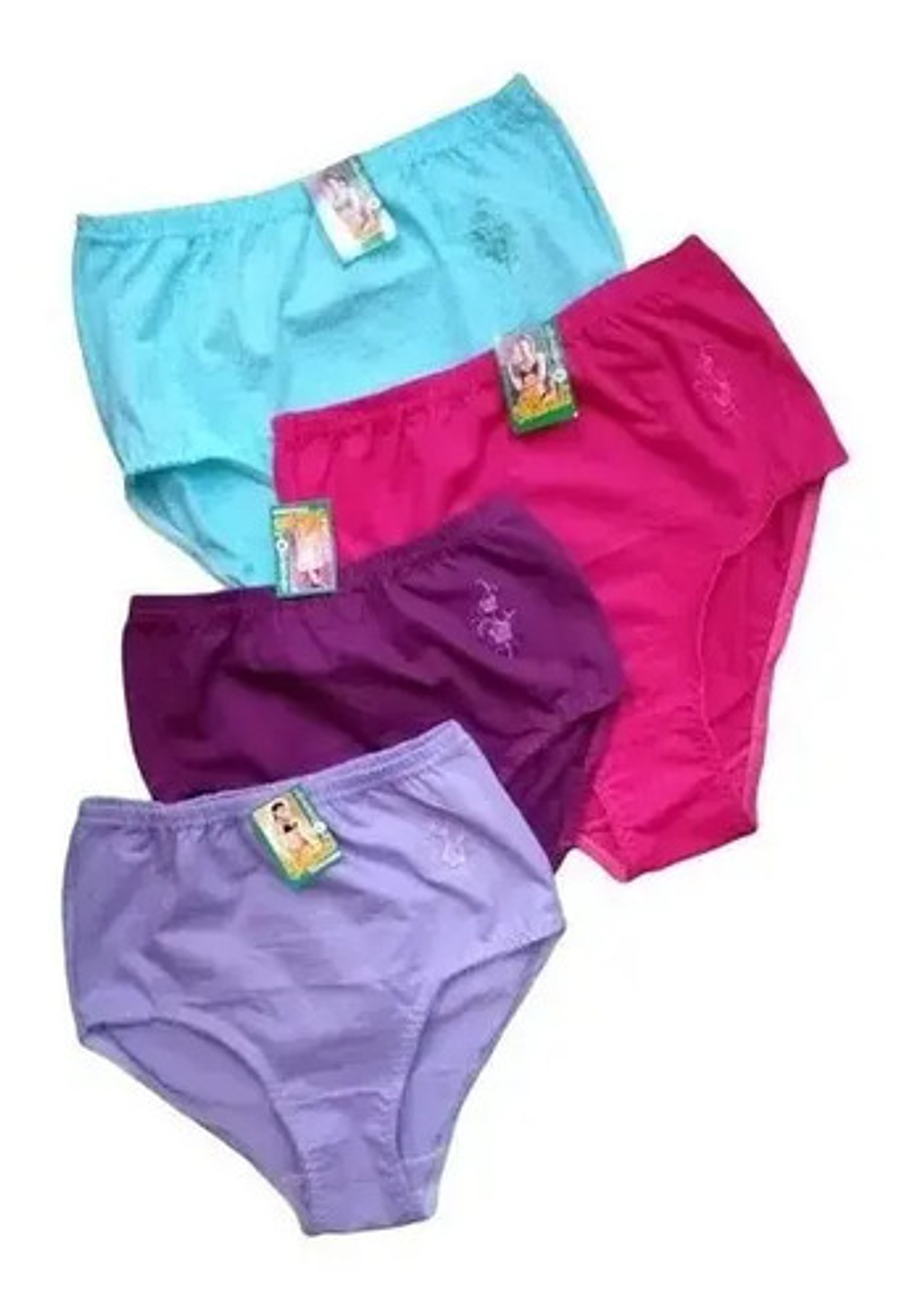 Pack 6 Calzones Señora Tiro Alto Algodón Peruano Grand 1