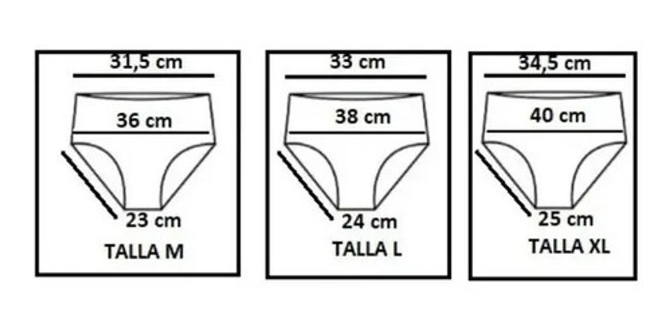 Pack 6 Calzones Señora Tiro Alto Algodón Peruano Grand 6