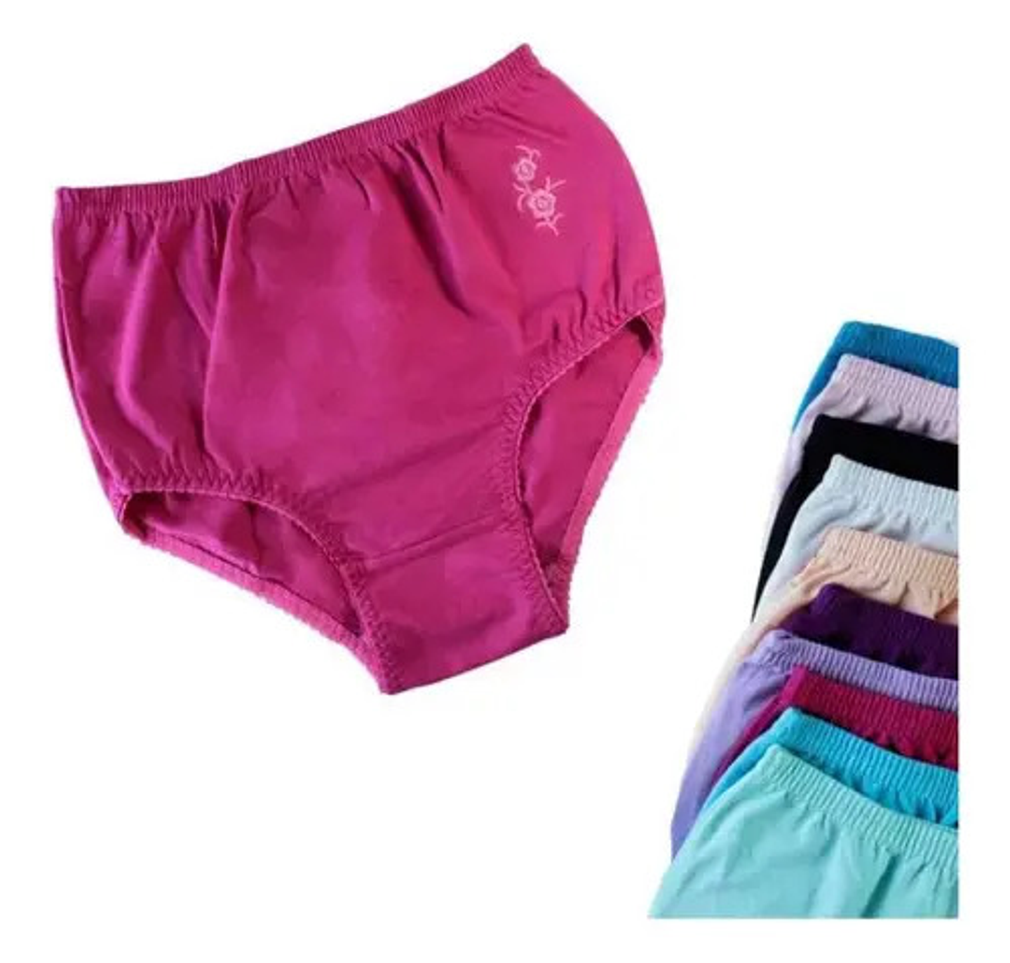 Pack 12 Calzones Señora Tiro Alto Algodón Peruano Grand Xl 1