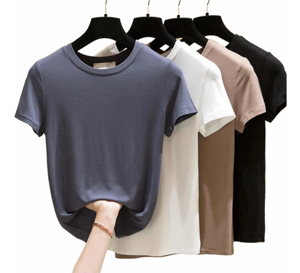 Pack 2 Camiseta Bambú De Manga Corta Para Mujer 3