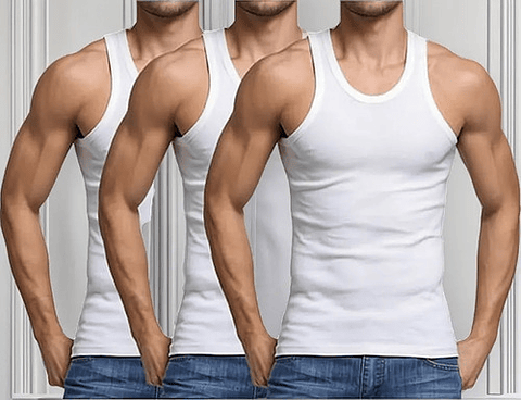 Pack 12 Camisetas Algodón Sin Manga,musculosas Hombre